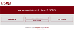 Desktop Screenshot of homepage-designer.info