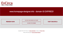 Tablet Screenshot of homepage-designer.info